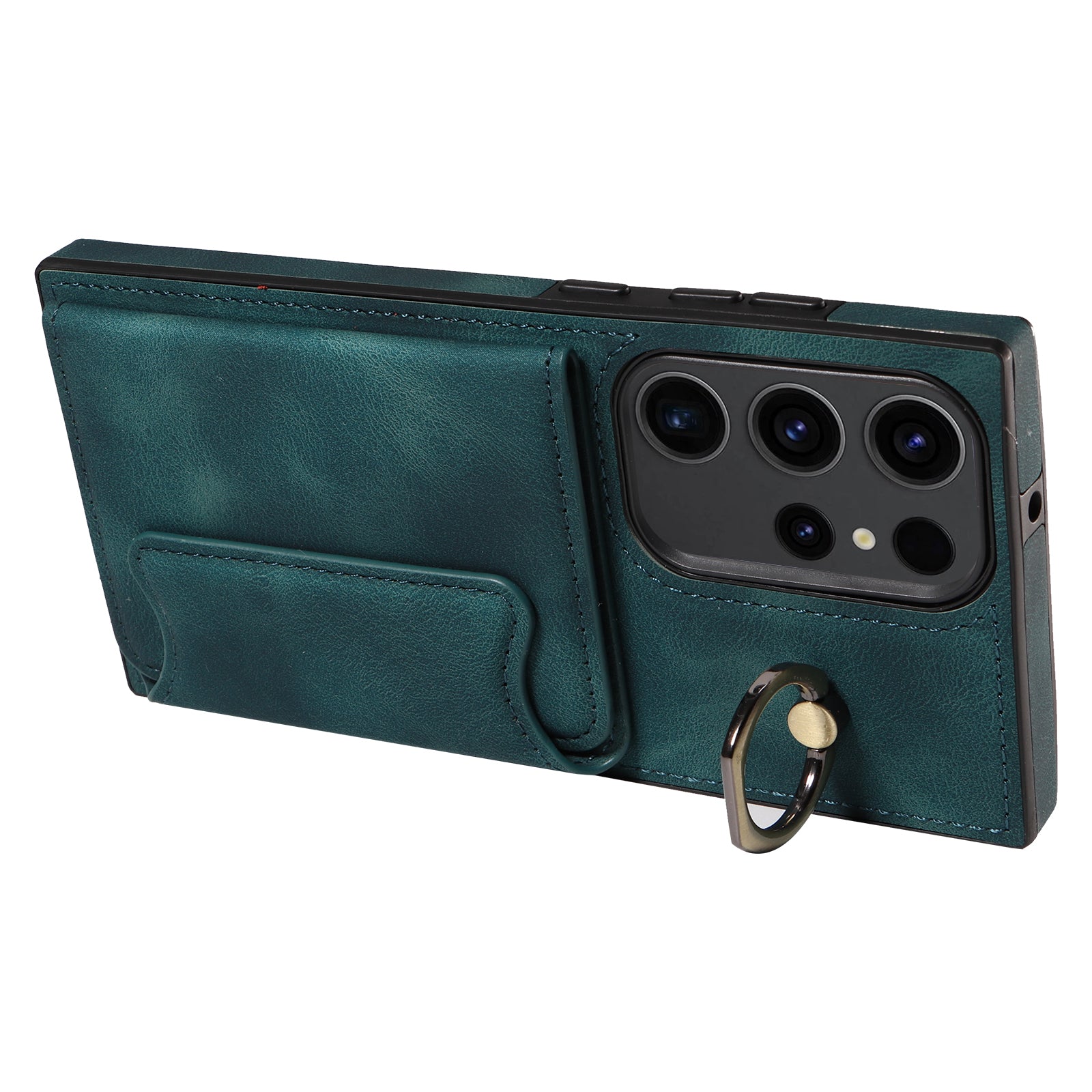 001 For Samsung Galaxy S23 Ultra PU Leather TPU Card Holder Phone Case Ring Kickstand Skin-touch Cover 001 For Samsung Galaxy S23 Ultra PU Leather TPU Card Holder Phone Case Ring Kickstand Skin-touch Cover